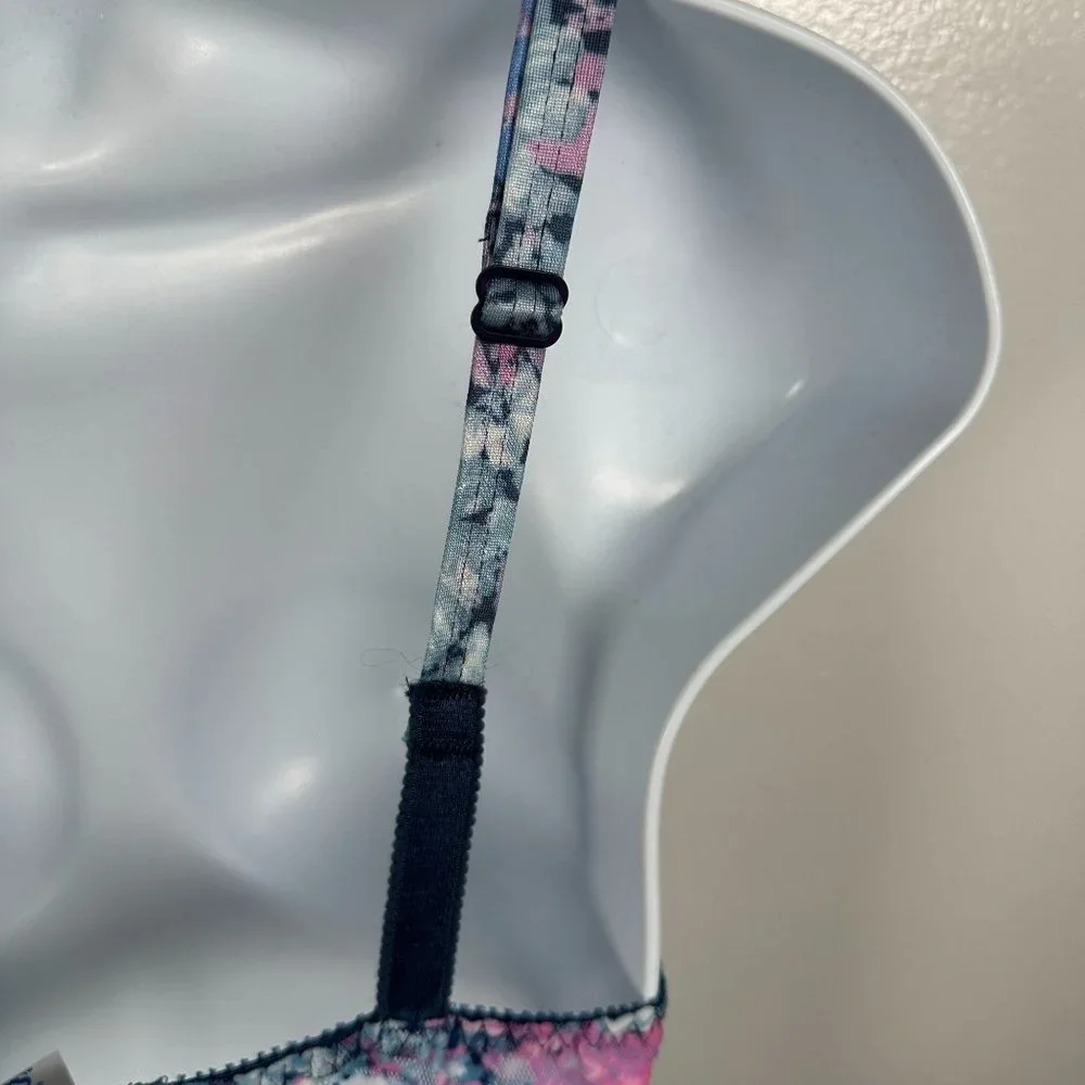 Vintage Warners‎ Lace Royale 34D 1524 Bra See Through Lace Nylon